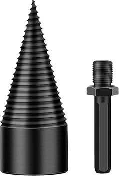 Foret Cone De Bois Bois De Chauffage Fendu Cone De Bois De Bois De Chauffage Separateur De Buches A Haute Vitesse Pour Usage Domestique 32 Mm 38 Mm 42 Mm 45 Mm Pour Marteau Electrique