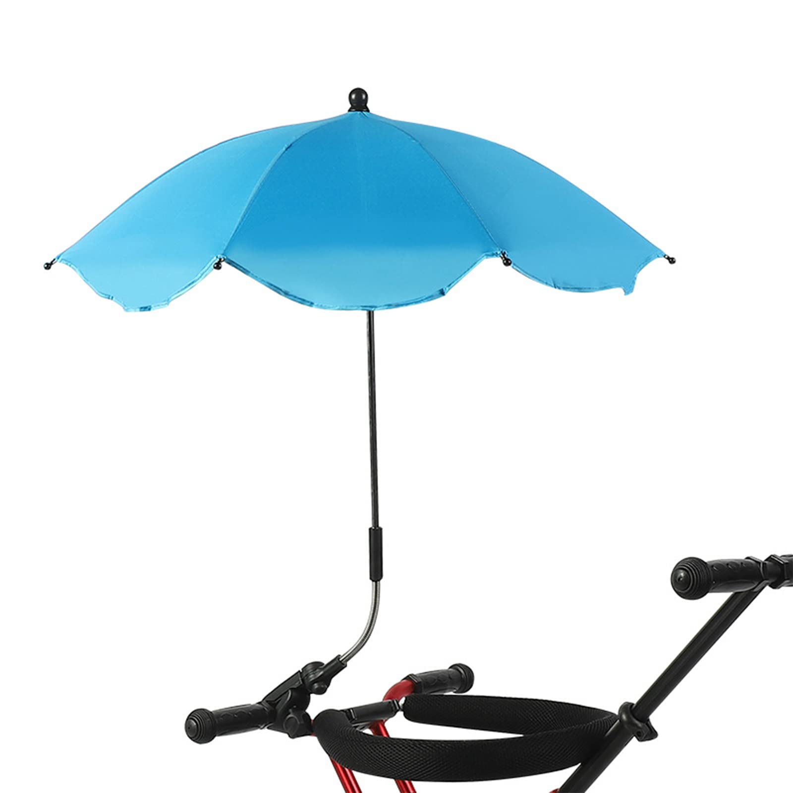 RXMORI Beach Chairs Umbrella, Portable Outdoor Umbrella, Windproof Sunshade, Universal Golfs Carts Rainproof Wheelchairs Accessories for Beach, Sand, Patio, Yard(Blue)