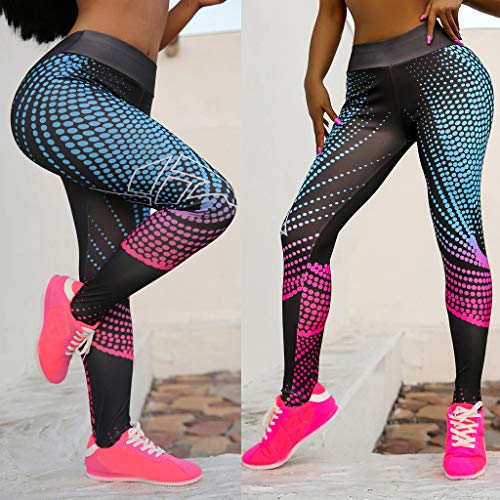 JSPOYOU-Womens-Digital-Printed-High-Waist-Sports-Fitness-Running-Yoga-Nine-Minute-Pants