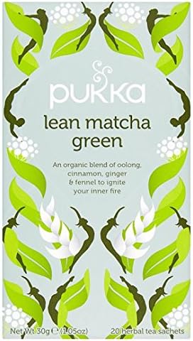 Pukka Lean Matcha Green Tea - 20 Bags x 4 (2 Pack Bundle)