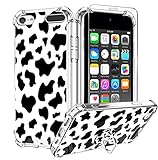 KANGHAR iPod Touch 7/6/5 Case, Cute Cow Print with