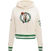 Pro Standard Womens NBA Retro Classics Brushed Back French Terry Cropped Pullover Hoodie