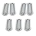 Hooke Road Clip-in Grill Inserts Silver Chrome Front Grille Covers for 2007-2015 Jeep Wrangler JK & Unlimited (Pack of 7)