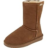 BEARPAW Emma Short Women's Classic Winter Slip On Boots, Lightweight Suede Boots, Multiple Colors