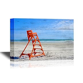 Empty Life Guard Stand on The Beach