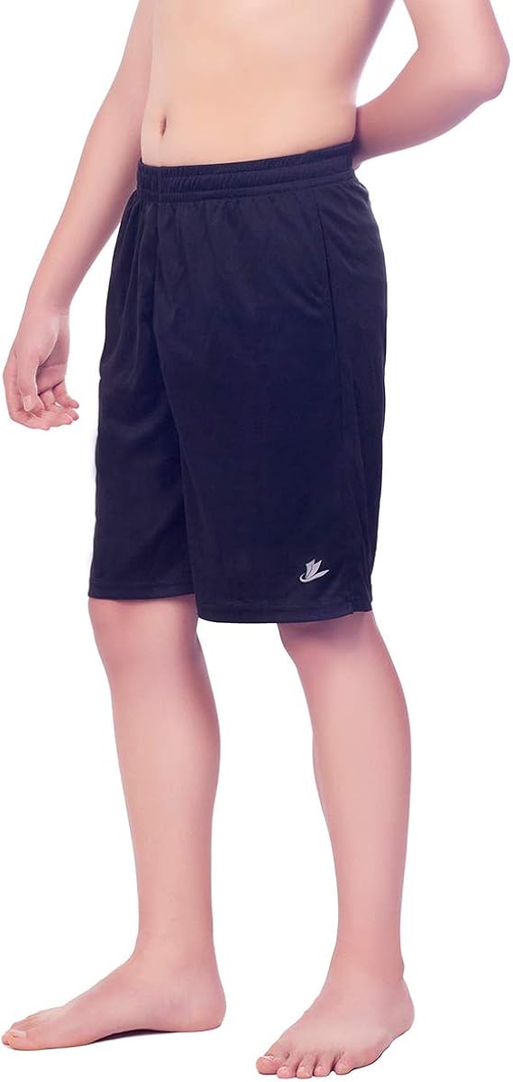 Devoropa Youth Boy's Athletic Basketball Shorts Loose-Fit Performance Sports Workout Shorts Side Pockets: Clothing