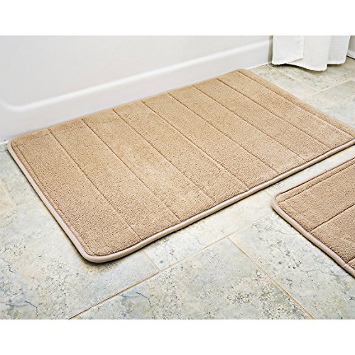 Over the Floor │ Bath Mats 5Piece Set Thick Memory Foam │ Bathroom