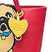 Marc Tetro Red Pug Cutout Tote Bag with Dangle
