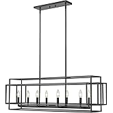 Z-Lite 454-44L-MB Titania Pendant, 8-Light 480 Total Watts, Matte Black