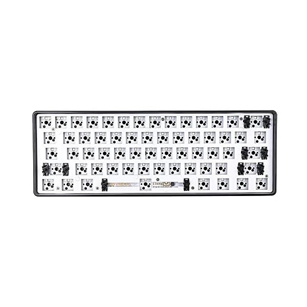 EPOMAKER-GK61X-RGB-Hotswap-Custom-DIY-Kit-for-60-Keyboard-PCB-Mounting-Plate-Case-GK61X-Black EPOMAKER GK61X RGB Hotswap Custom DIY Kit for 60% Keyboard, PCB Mounting Plate Case (GK61X, Black)