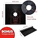 Stove Burner Covers with Oven Liner - Round, Non-Stick, Easy Clean, Heat Resistant to 500 Degrees. FDA Approved, BPA Free, Reusable. Large Size 16.25x23 Inch Liner, Double Thickness, Black, 8+1-Pack