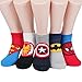 Socksense Superhero Mens Series Original Socks (Half_5pairs), One Size (10 - 12.5)