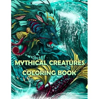 Mythical Creatures Coloring Book: 30 Beautiful | Ubuy South Africa