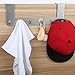 Heavy Duty Over The Door 6 Hooks Rack Organizer, Brushed Nickel