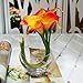 GTIDEA 20pcs Calla Lily Wedding Artificial Flowers Bouquets PU Arrangements Bride Home DIY Garden Office Decor Orange