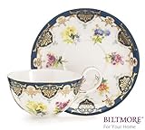 Vanderbilt Porcelain Teacup and Saucer Set From Biltmore House Collection