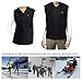 USB Electric Heated Vest Fleece Soft Texture Size Adjustable Washable Electric Clothing Charging Heating Vest Clothing for Winter Skiing Hiking Motorcycle Travel Fishing Golf (No Battery)