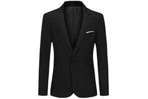 Cloudstyle Men's Suit Jacket One Button Slim Fit Sport Coat Business Daily Blazer