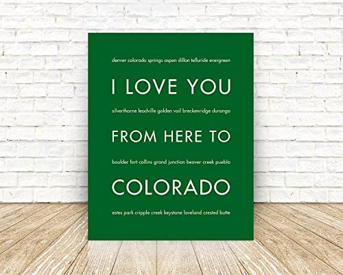 Colorado State Travel Art Print