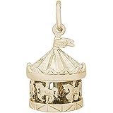 Rembrandt Charms Carousel Charm, Gold Plated Silver
