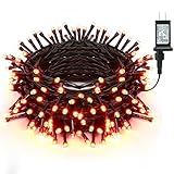 Brizled Orange Lights, 78.74ft 240 LED Halloween