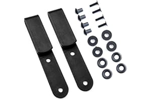 YCYU 2-Pack Kydex Holster Belt Clip for Gun Knife Sheath, 1.77" Tuckalbe Universal Utility Tactical Belt Clips, Easy Holster 