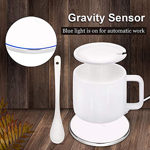 AriTan 2 in 1 Wireless Heating Mug & Wireless Charger (200ml), Support All Devices Enables Qi Standard, Constant Temperature for Keeping Warm (about 122°F/50°C) - Best Gift Idea