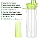 Water Infuser Bottle Leak Proof Flip-top Sport Water Bottle BPA-Free Tritan 25 Oz (Green)