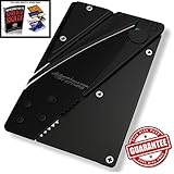 Holtzman's Credit Card Knife #1 Best Wallet Knife 100% (Black)