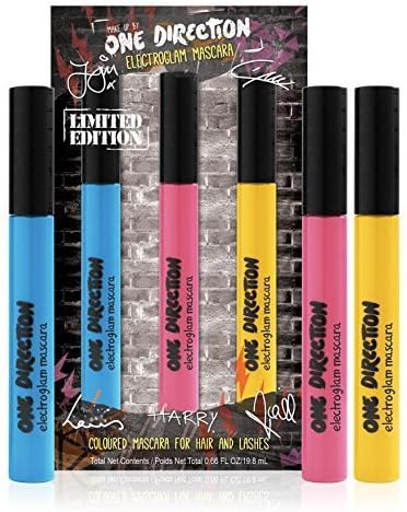 Make Up by One Direction Electro, Glam and Colored Mascara Trio for Hair and Lashes, Multi, 3 Count by Makeup by One Direction