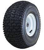 Marathon 13x6.50-6" Pneumatic (Air Filled) Lawnmower Tire on Wheel, 3" Hub, 3/4" Bearings