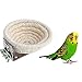 HAPPINESS APPLY HERE Rope Bird Breeding Nest Bed for Budgie Parakeet Cockatiel Parakeet Conure Canary Finch Lovebird and Small Parrot Cage Hatching Nesting Box