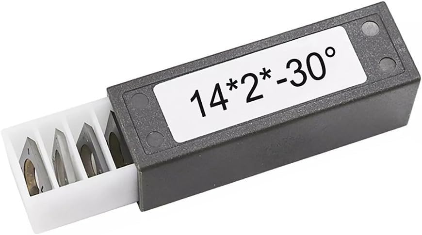 ZYWUOY Carbide Inserts 14x14mm Square 4-Edge Cutters Set of 10 for Lathes