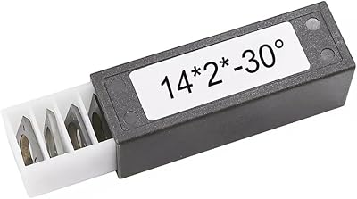 ZYWUOY Carbide Inserts 14x14mm Square 4-Edge Cutters Set of 10 for Lathes