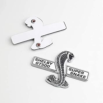 Amazon Co Jp 車のエンブレム 1ペアの3d Cobraシェルビーヘビサイドステッカーボディデカールf Ordシェルビーマスタングgt500 V6 V8 350カースタイリングカーロゴアクセサリー エンブレム ホーム キッチン