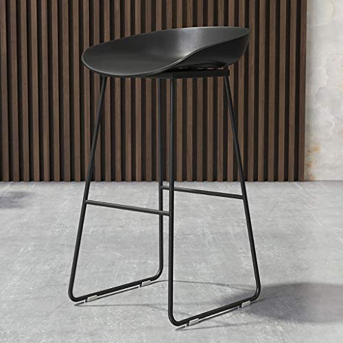 LP Bar stool ZeitgenöSsischer HöHe-Barhocker, KüChentheke-FrüHstüCksstuhl, Schwarzer, Hochwertiger Harz, Sitz Mit… – Bild 3