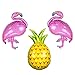 KatchOn, Flamingo Balloons with Pineapple Balloons - Giant, 40 Inch, Pack of 3 | Aloha Balloon, Flamingo Party Decorations | Luau Balloon, Luau Decoration | Hawaiian Themed Party Decoration