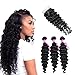 VRVOGUE Brazilian Deep Wave 3 Bundles 100% Human HairVRVOGUE Brazilian Deep Wave With Closure Unprocessed Virgin Hair Human 7A Grade Virgin Hair 4