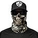 S A - 1 UV Face Shield - Snow Camo Skull - Multipurpose Neck Gaiter, Balaclava, Elastic Face Mask for Men and Women