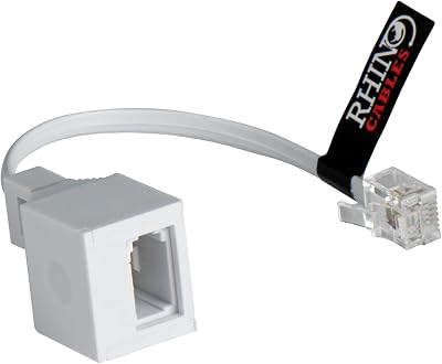 rhinocables RJ11 to BT Socket Adapter Phone to Ethernet