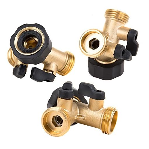 GESURA Garden Hose Connector Splitter - Thumbnail 3