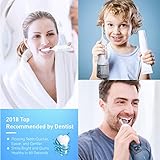 Cordless Water Flosser –Professional Oral Irrigator with 4 Jet Tips (Included 2 Plaque Remover Tips) for Teeth Cleaning, Rechargeable Portable Water Flosser with 3 Mode for Braces,Implants,Crowns