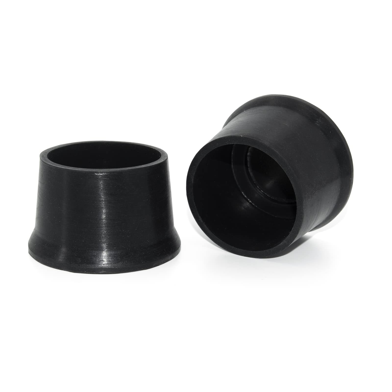 Flyshop Round Chair Leg Caps Table Feet Covers Chair Leg Protectors Non-marking Silicone Leg Tips 2-Inch (50 mm) Black 4 Piece