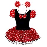 Dressy Daisy Girls' Minnie Mouse Halloween Fancy Dress Dance Costume w/Headband