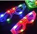 12ct LED Light Up Sunglasses - Flashing Multi Colored Led Glasses BEST PARTY FAVORS Light Up Flashing Glasses For Children (Mask)