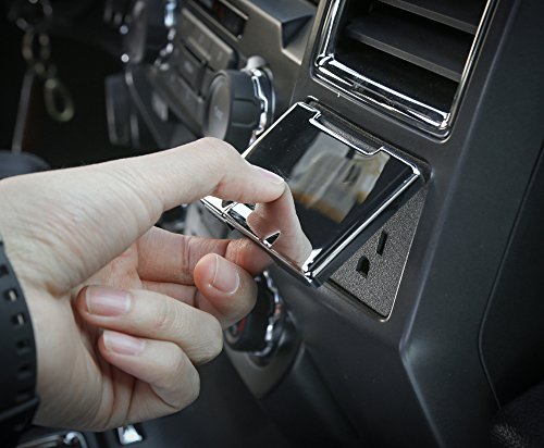 image for BORUIEN Chrome ABS Car Interior Electrical Power Socket Supply Souce P