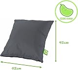 BeanLazy Waterproof Outdoor Garden Furniture Cushion 18" Grey/Pebble view 3