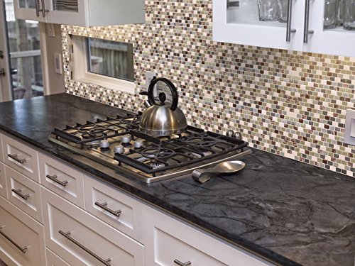 Vamos Tile Premium Anti Mold Peel and Stick Tile Kitchen Backsplash,Self Adhesive Wall Tiles for Kitchen & Bathroom-10 x 9 (6 Sheets) - Thumbnail 4