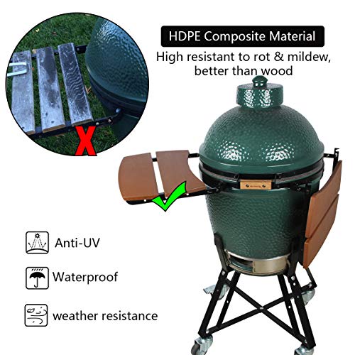 Dracarys Side HDPE Shelves for Medium Big Green Egg Parts Replacement Egg Mate BBQ Big Green Egg