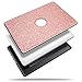 B BELK Air 13 Inch Case, 3 in 1 Glitter Bling Smooth PU Leather Coated PC Ultra-Slim Light Weight Hard Case with Keyboard Cover & Screen Protector